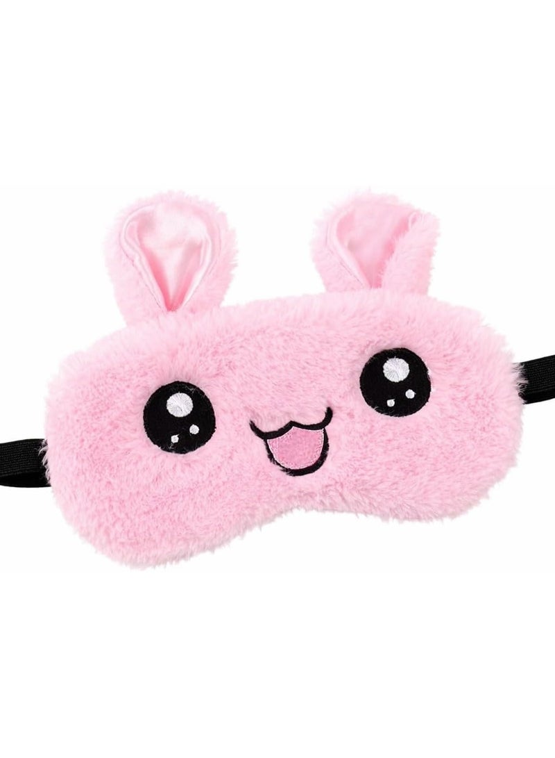 amazing.EGP AmazingEGP | Cute Cartoon Rabbit Sleep Eye Mask, Polyester and Cotton, Adjustable Strap, Multicolor, Lightweight and Breathable, for Home, Travel, Office Naps (PINK) - Image 5